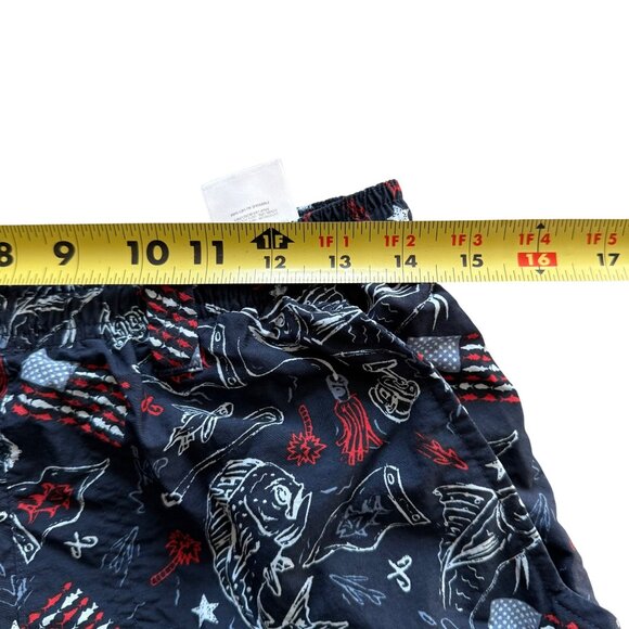 Columbia PFG Mens Swim Trunks With Patriotic Fishing Print Small - Picture 7 of 9